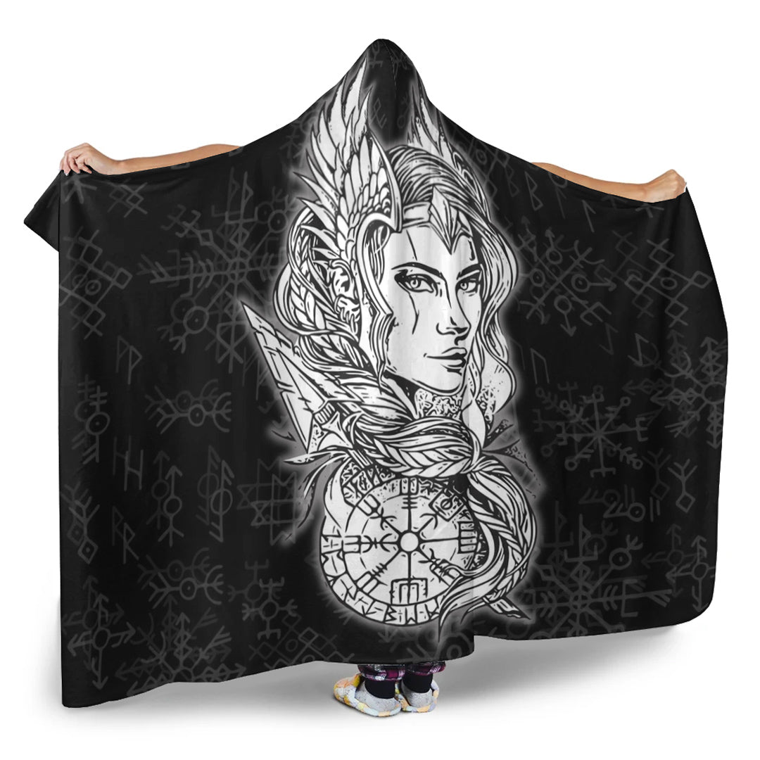 Viking Hooded Blanket, Viking Valkyrie Hooded Blanket
