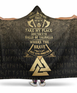 Viking Hooded Blanket, Vikings Hall of Valhalla Hooded Blanket