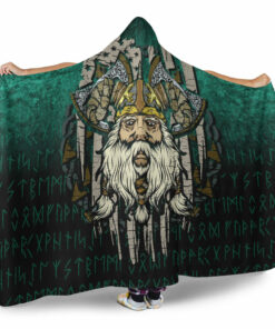 Viking Hooded Blanket, merica Odin Hooded Blanket
