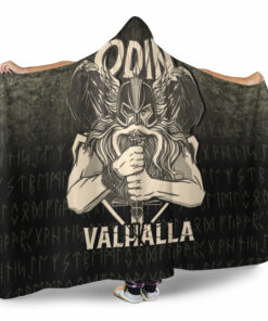 Viking Odin Valhalla Hooded Blanket
