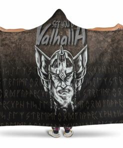Viking See You In Valhalla Hooded Blanket