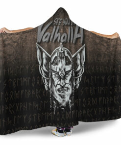 Viking See You In Valhalla Hooded Blanket