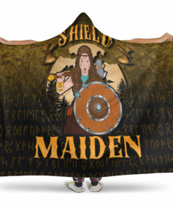 Viking ShieldMaiden Hooded Blanket