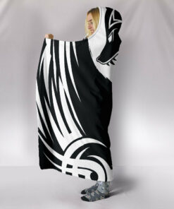 Viking Style Bomber Hooded Blanket Ying Yang Wolf