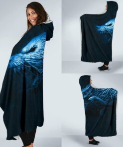 Viking Style Economy Hooded Blanket , Fenrir Wolf