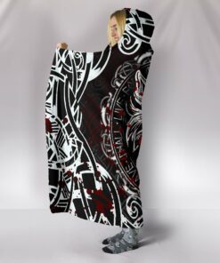 Viking Style Hooded Blanket, Fenrir Viking Blood 3D