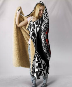 Viking Style Hooded Blanket , Fenrir Wolf
