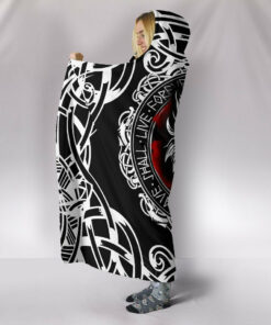 Viking Style Hooded Blanket , Fenrir Wolf