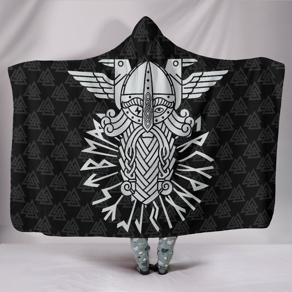 Viking Style Hooded Blanket, God Wotan