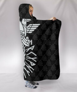 Viking Style Hooded Blanket, God Wotan
