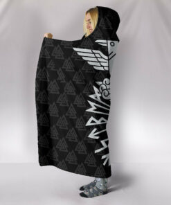 Viking Style Hooded Blanket, God Wotan