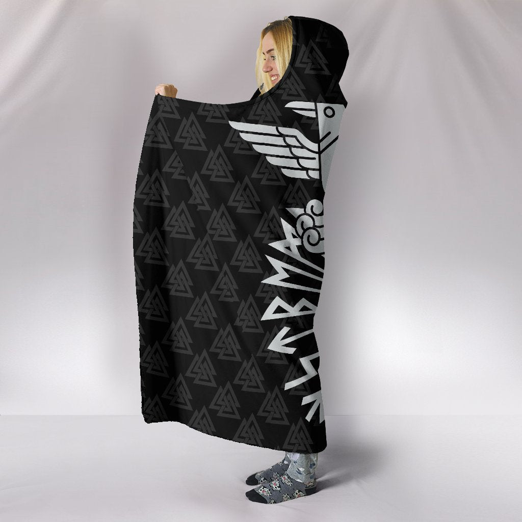 Viking Style Hooded Blanket, God Wotan
