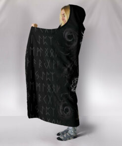 Viking Style Hooded Blanket Mjolnir