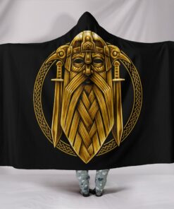 Viking Style Hooded Blanket Norse God Odin