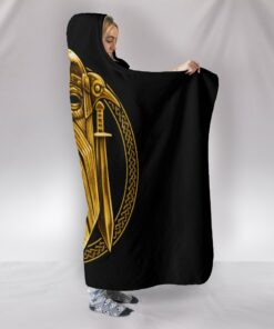 Viking Style Hooded Blanket Norse God Odin