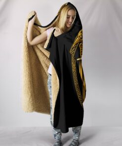 Viking Style Hooded Blanket Norse God Odin
