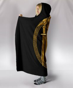 Viking Style Hooded Blanket Norse God Odin