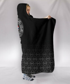 Viking Style Hooded Blanket, Norway Coat Ofrms