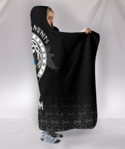 Viking Style Hooded Blanket, Swedish Drakkar