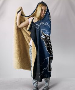 Viking Style Hooded Blanket, Thor's Hammer Mjollnir