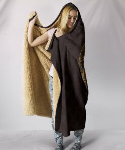 Viking Style Hooded Blanket Warrior Viking Shield Skull