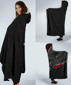 Viking Style Hooded Blanket Wolfnd Blood Moon