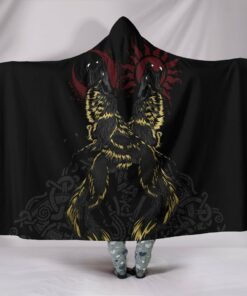 Viking Style The Wolves Skoll and Hati Hooded Blanket