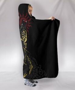 Viking Style The Wolves Skoll and Hati Hooded Blanket