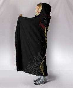 Viking Style The Wolves Skoll and Hati Hooded Blanket