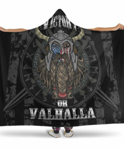 Viking Victory or Valhalla Hooded Blanket