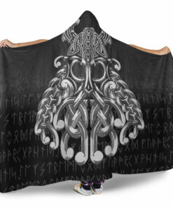 Vikings Odin Valhalla Hooded Blanket