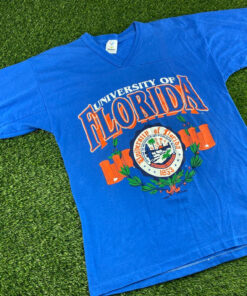Vintage 1853 Florida Gators School Seal Shirt UF Creneck Sweatshirts Full Size Reprint