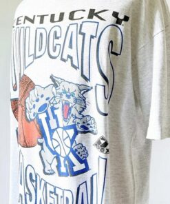 Vintage 1980s Kentucky Wildcats T Shirt, Vintage Retro 80s Wolf Sons Grey Soft Puff Print, Mens Medium Womens