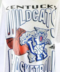 Vintage 1980s Kentucky Wildcats T Shirt, Vintage Retro 80s Wolf Sons Grey Soft Puff Print, Mens Medium Womens
