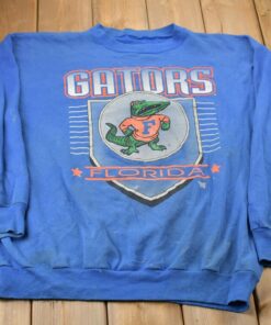 Vintage 1980s University Of Florida Gators NCAA Sweatshirt 80s UF Crewneck Sweatshirt Hoodie T Shirt Full Size Reprinted