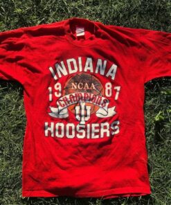 Vintage 1987 University of Indiana Hoosiers NCAA National Champions T-shirt, Indiana Hoosiers Shirt, Vintage 90s Shirt, Gift For Her