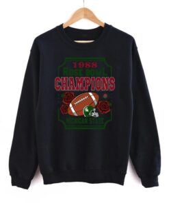 Vintage 1988 Rose Bowl Champions Michigan State Spartans Crewneck Sweatshirt, Vintage Shirt Hoodie