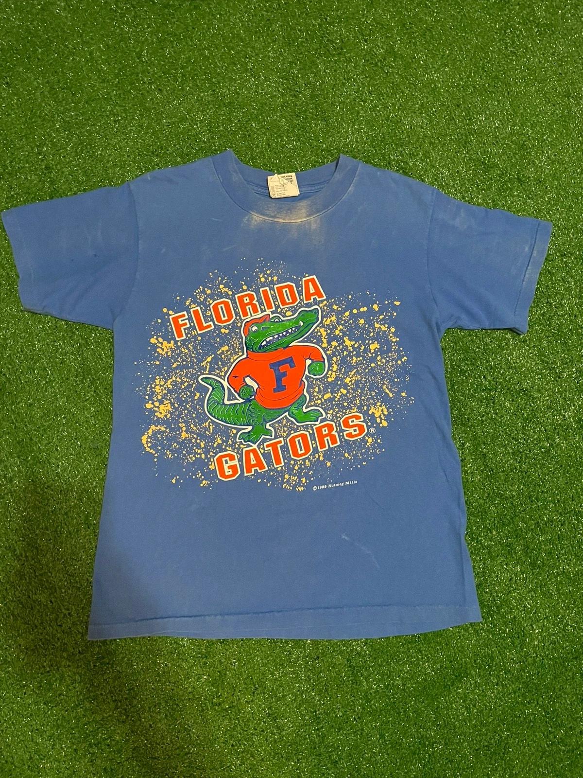 Vintage 1989 Florida Gators T-Shirt UF Crewneck Sweatshirt Hoodie Full Size Reprinted