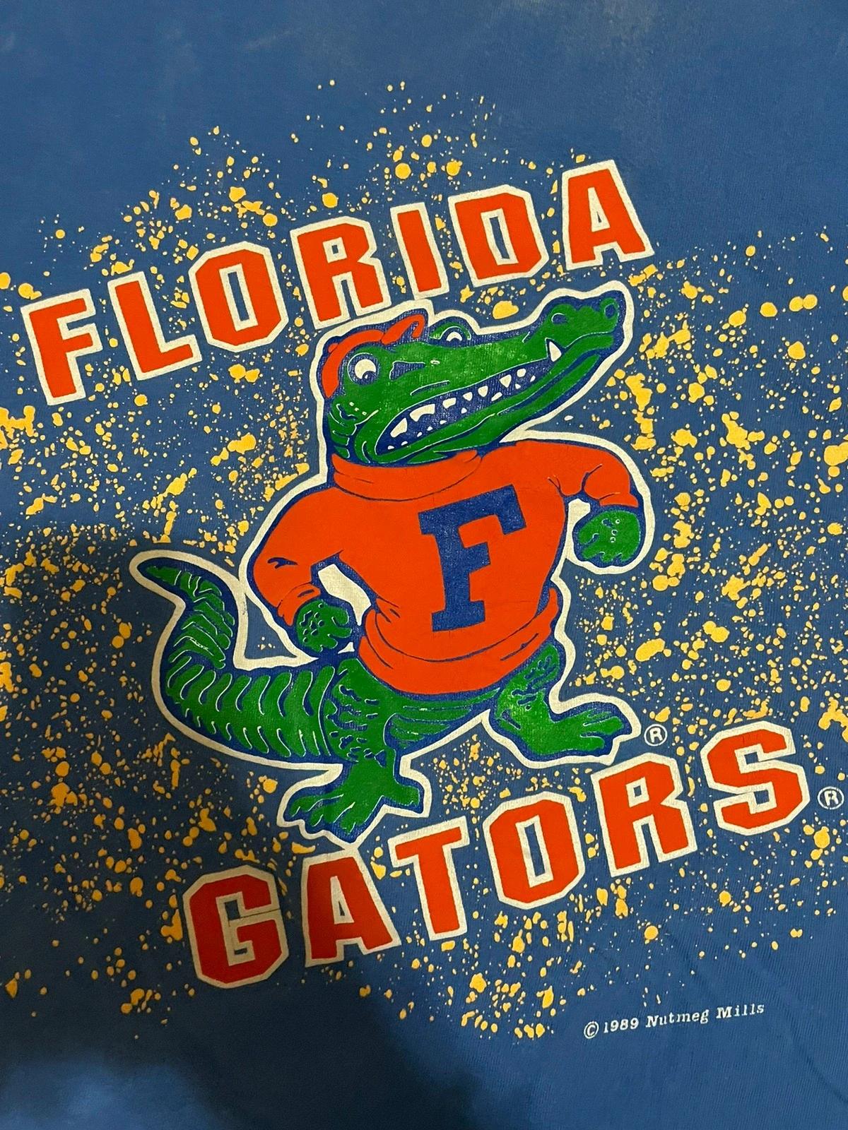 Vintage 1989 Florida Gators T-Shirt UF Crewneck Sweatshirt Hoodie Full Size Reprinted