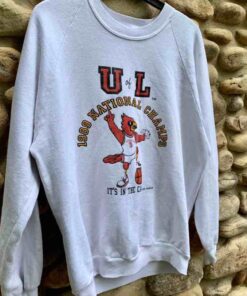 Vintage 1989 Louisville Cardinals Basketball Championship Crewneck