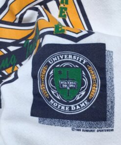 Vintage 1989 University Notre Dame Fighting Irish Sweatshirt, Vintage 90s Shirt, T-shirt, Hoodie