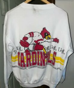 Vintage 1990 University Of Louisville Cardinals Sweatshirt Reprinted, Uofl Sweatshirt, University of Louisville Sweatshirt