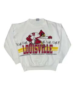 Vintage 1990 University Of Louisville Cardinals Sweatshirt Reprinted, Uofl Sweatshirt, University of Louisville Sweatshirt