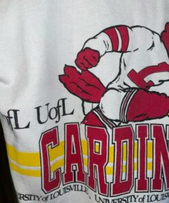 Vintage 1990 University Of Louisville Cardinals Sweatshirt Reprinted, Uofl Sweatshirt, University of Louisville Sweatshirt