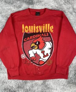 Vintage 1990’S Winning Image Louisville University Cardinals Red Sweatshirt