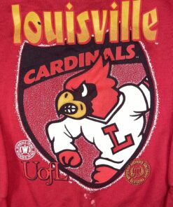 Vintage 1990’S Winning Image Louisville University Cardinals Red Sweatshirt