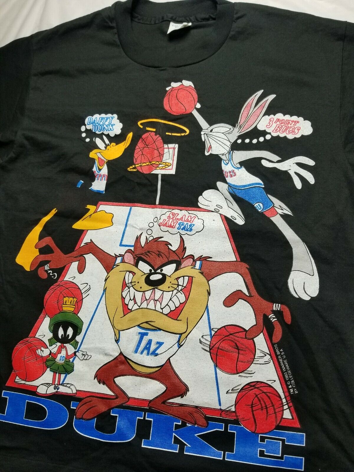 Vintage 1990s Duke College Martian Jordan Looney Tunes Space Jam