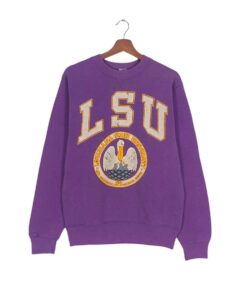Vintage 1990s GALT SAND LSU Louisiana State University Crewneck Long Sleeve Sweatshirt