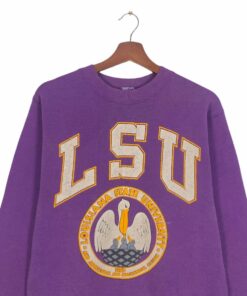 Vintage 1990s GALT SAND LSU Louisiana State University Crewneck Long Sleeve Sweatshirt