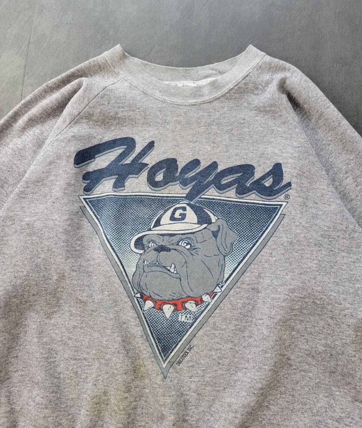 Vintage 1990s Georgetown Hoyas Grey Crewneck Sweatshirt